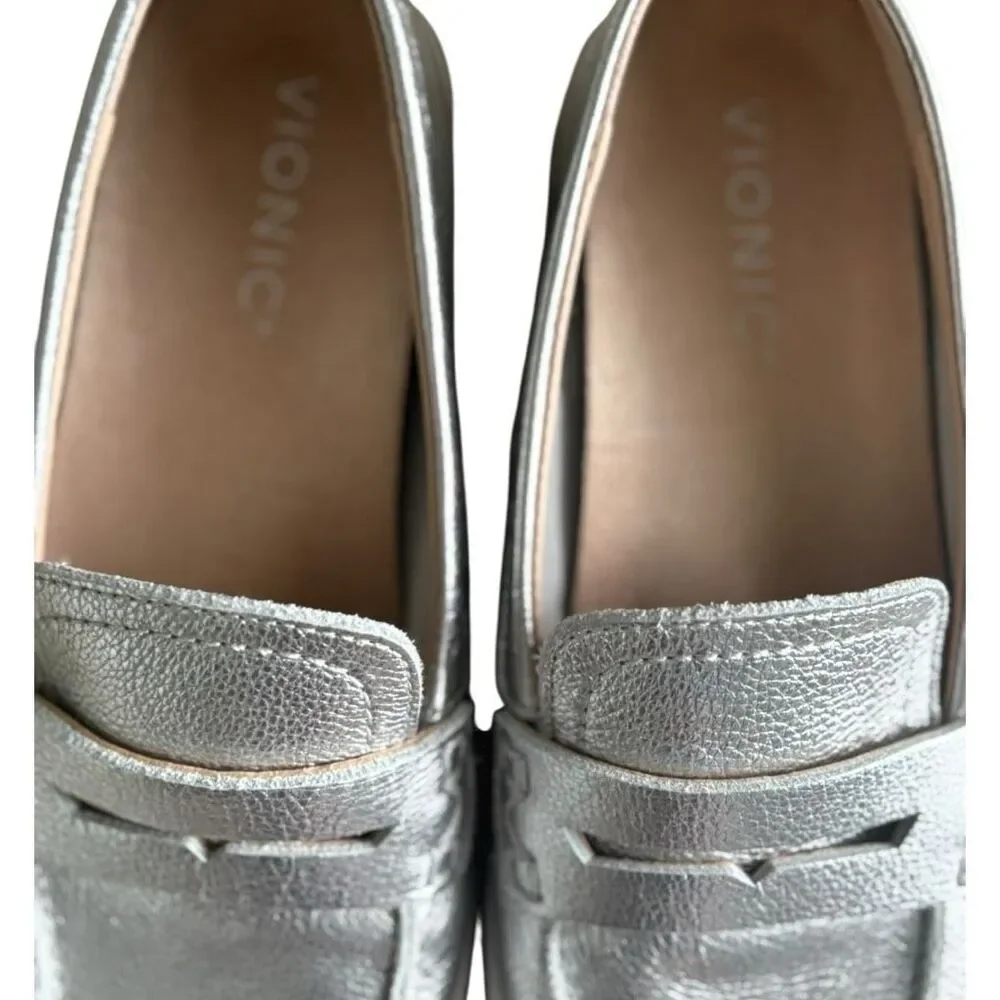 Vionic Journey Uptown Loafer Silver Women’s Size 8 Style #41882 - Picture 3 of 7